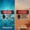Signmission Watch For Power Lines Above Danger Sign, Plastic, 10in W x 7in L, 2PK OS-2PACK-DS-P-710-L-1708 - alternate 6